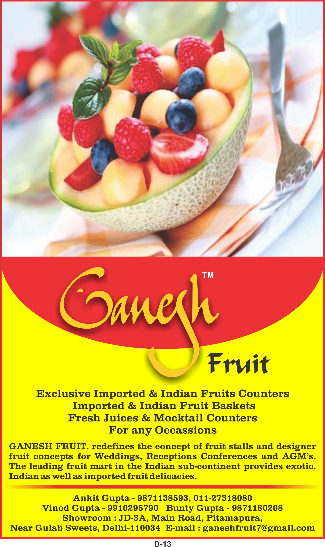 Ganesh Fruits